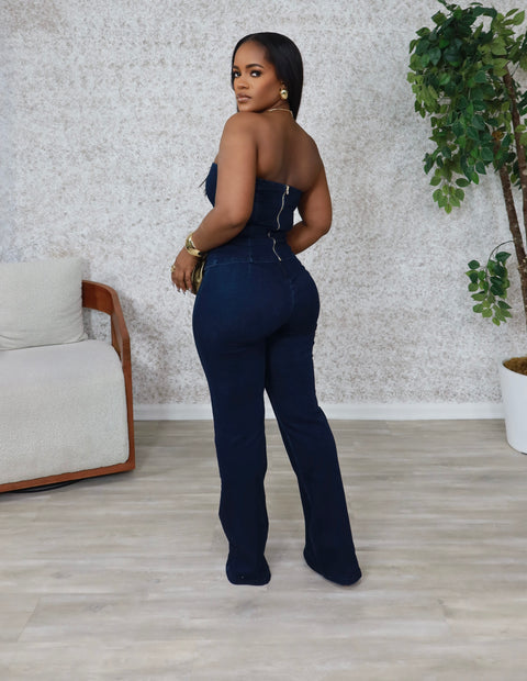 Golden Ball Denim Set (Dark) - Fitz Clothing