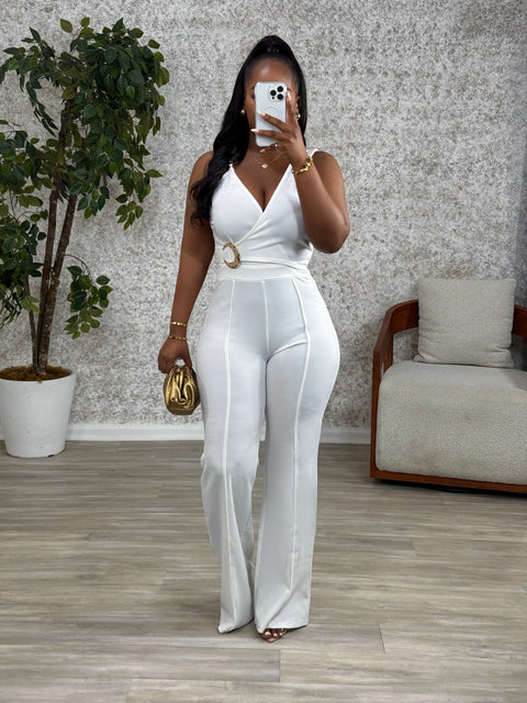 Pecco Jumpsuit (White)
