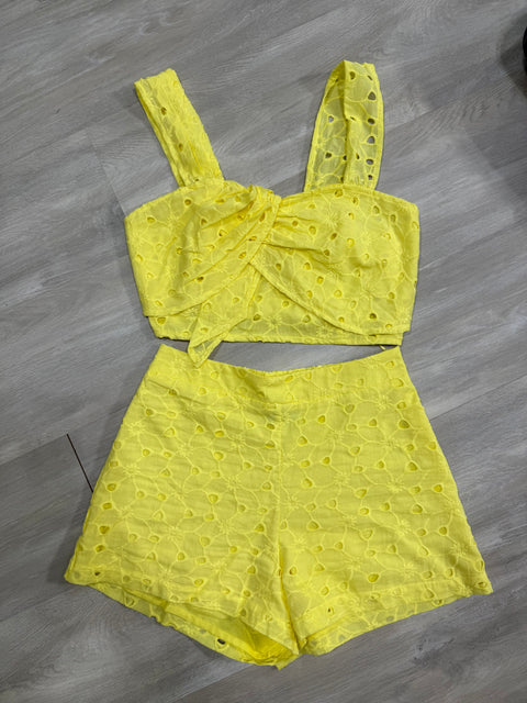 Karls Embroidery Shorts Set