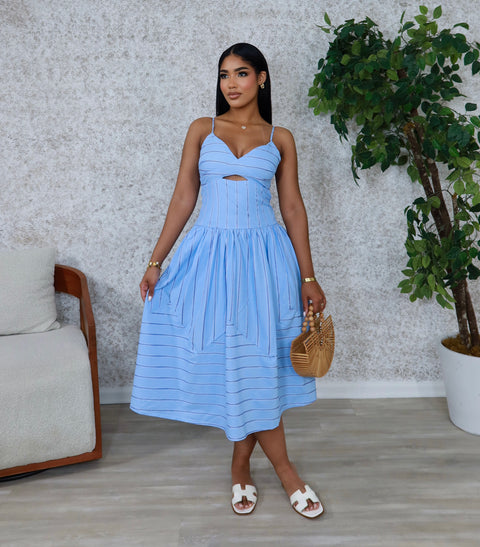 Classy Tina Midi (Blue)