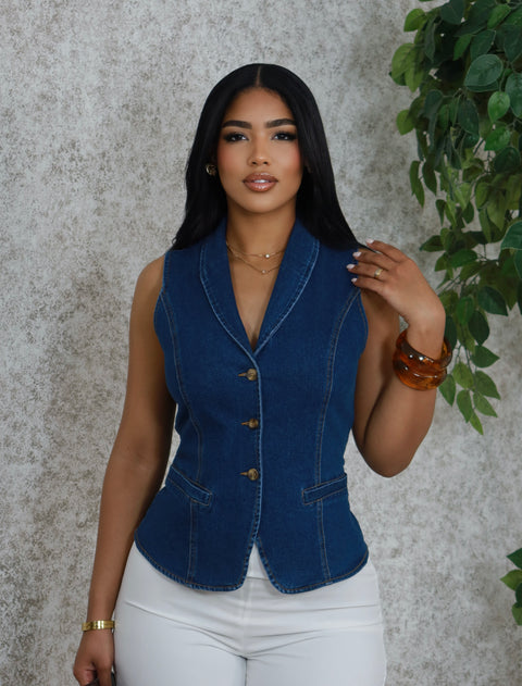 Tania denim vest