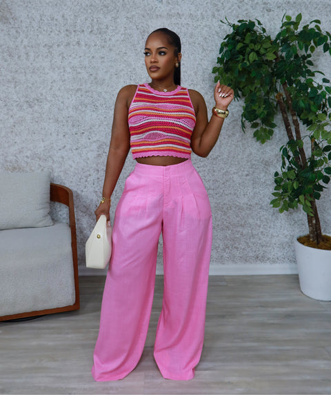 Beautiful Beginnings Linen Set(Pink)