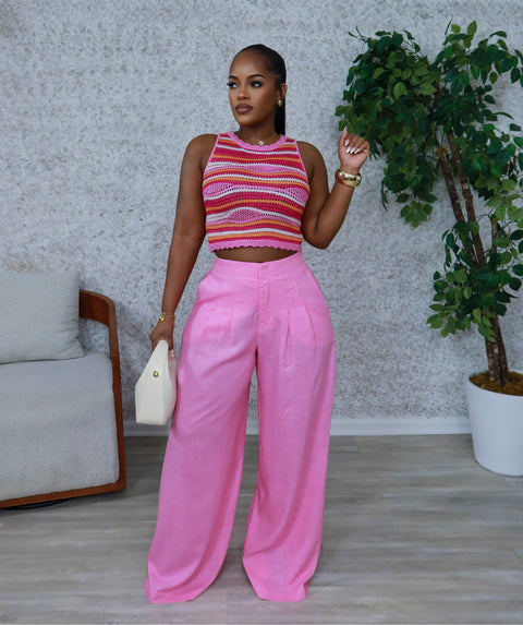 Beautiful Beginnings Linen Set(Pink)