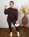 Eva Pants Set (Brown) - Fitz Clothing