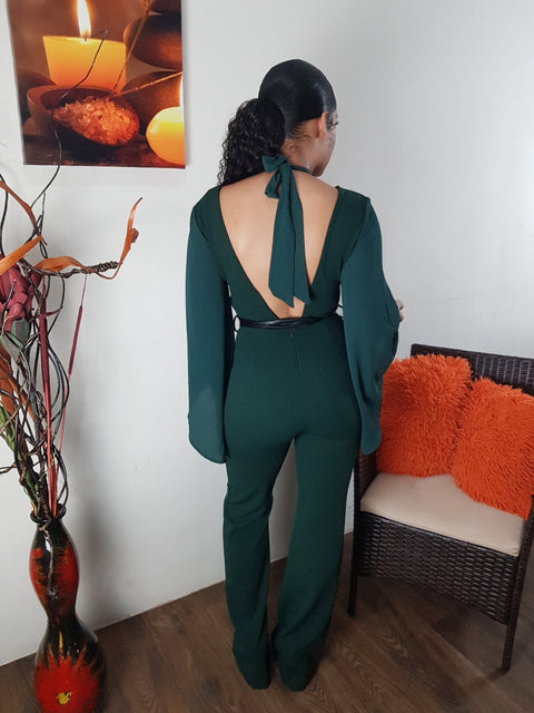 Belted Fashion Jumpsuit