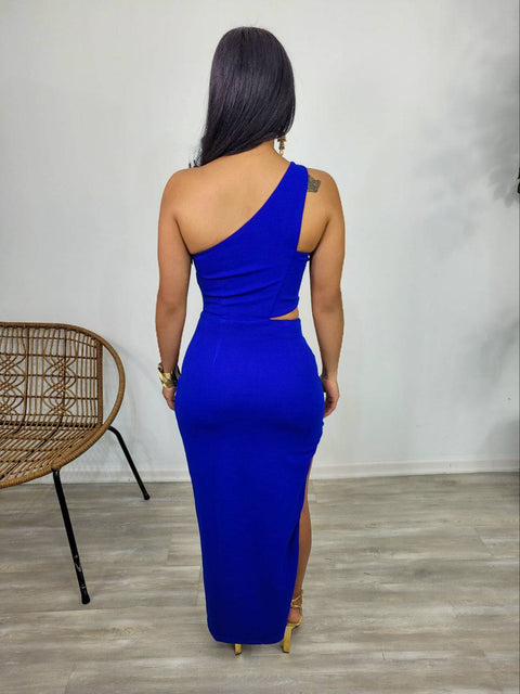 Azul Midi Dress (Royal Blue) - Fitz Clothing