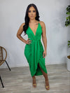 Sarah Midi Dress (Green)