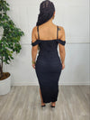 Trimia Midi Dress (Black)
