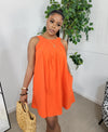 Zahara Mini Dress (Orange)