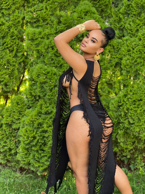The Carifa Cover Up (Black) - Fitz Clothing