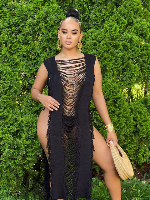 The Carifa Cover Up (Black) - Fitz Clothing