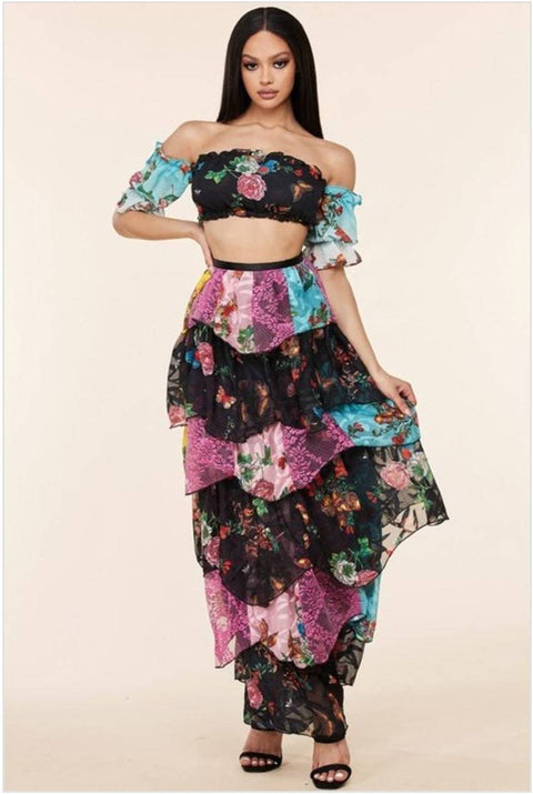 BUTTERFLY SKIRT SET