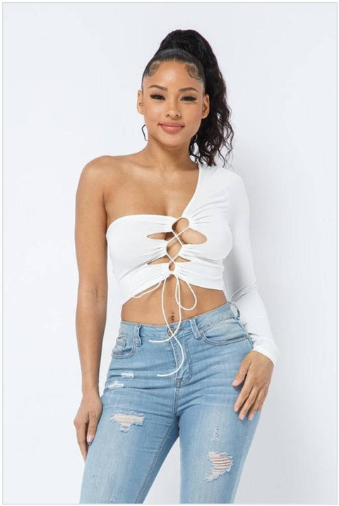 Sania Crop Top (White)