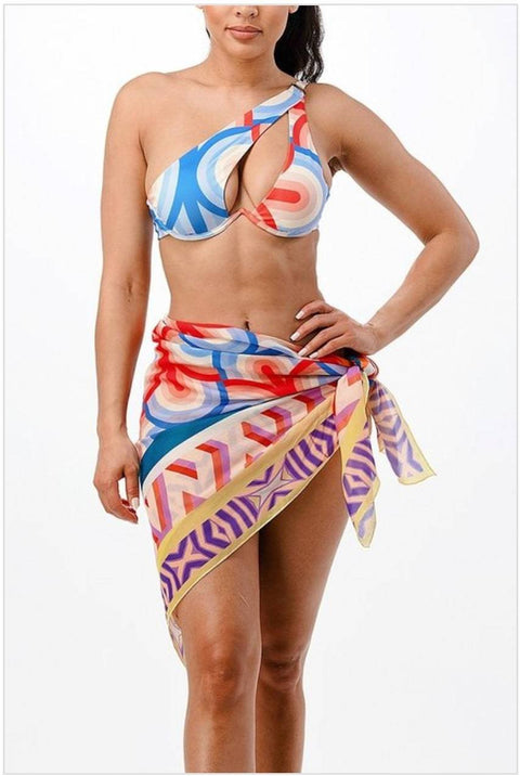 Candy Craze Bikni Set (Orange) - Fitz Clothing